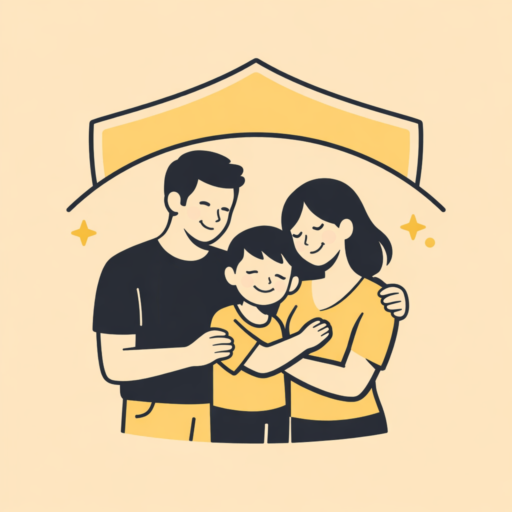 Testament macht den Unterschied – Illustration die zeigt warum ein Testament Ihre Liebsten schützt